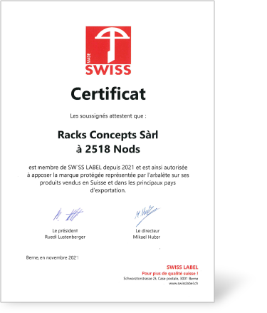 Certificat Swiss 2021